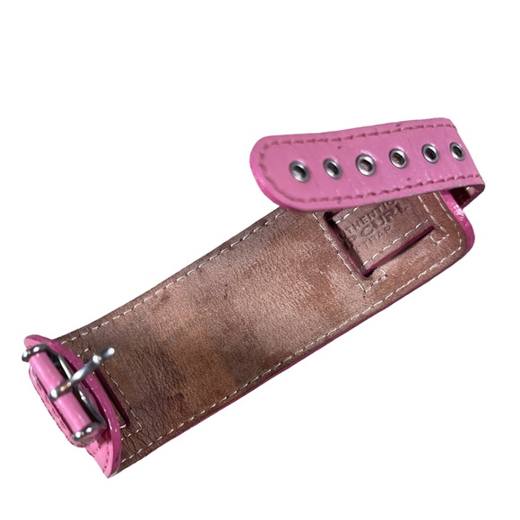 Rip Curl Pink Leather Cuff Watch - Y2K Vintage Style - Picture 3 of 4